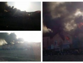 Curtain shops in Kabul catch fire, causing losses
