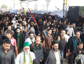 حضور حسینی مزاری و هیات همراه در راهپیمایی میلیونی اربعین حسینی(ع) در مسیر نجف به کربلا