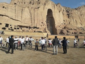 مسابقات بایسکل رانی بامیان برگزار شد