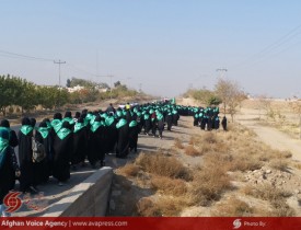 کاروان پیاده روی مهاجرین افغانستانی برای تشرف به حرم رضوی وارد شهر مشهد مقدس شدند