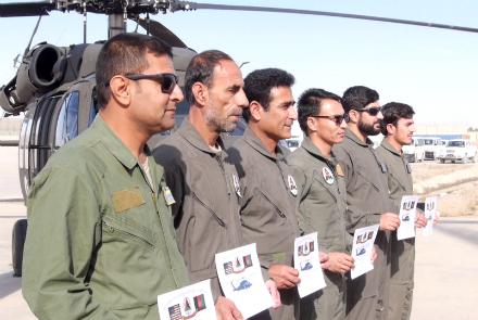 شش خلبان افغان  پرواز با چرخبال‌های بلک هاک را فرا گرفتند