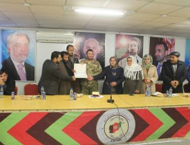 تقدیر از فرمانده و اعضای لوای ششم امن نظم عامه شمال افغانستان