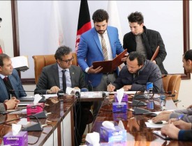 عقد  قرار داد پنج پروژه مهم برشنا به ارزش مجموعی ۳۵۷ میلیون افغانی