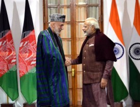 Karzai meets Indian PM Narendra Modi, discuss bilateral ties