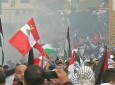 تظاهرات ضد آمریکایی در مرز لبنان و فلسطین اشغالی