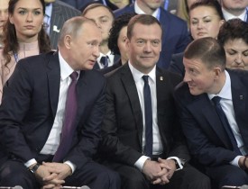 معرفی پوتین به عنوان کاندیدای حزب "روسیه واحد" در سال ۲۰۱۸