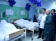 رئیس‌ جمهورغنی از مجروحین رویداد تروریستی مرکز تبیان و خبرگزاری آوا عیادت کرد