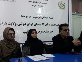 برگزاری کارگاه آموزشی تساوی جنسیتی برای کارمندان دولتی در هرات