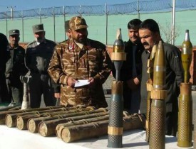 کشف یک انبار بزرگ سلاح و مهمات طالبان در ولایت میدان وردک