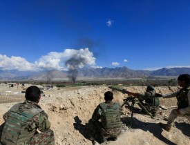 درگیری نیروهای دولتی با تروریستان داعش در کنر