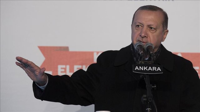 اردوغان: عملیات ترکیه در عفرین از سوی مخالفان سوری حمایت می‌شود