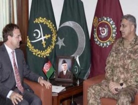 دیدار سفیر افغانستان در اسلام آباد با لوی درستیز پاکستان