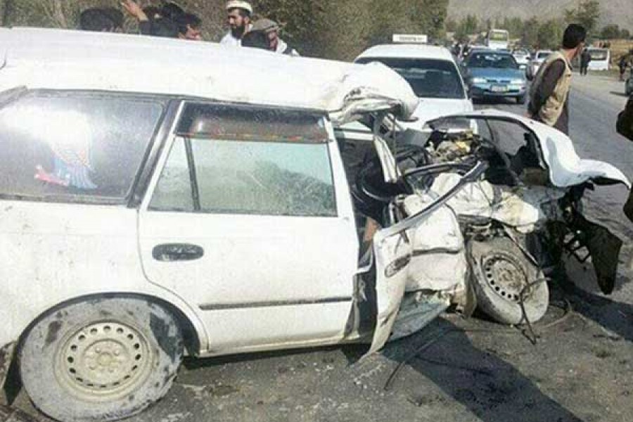 8 کشته و 13 زخمی در نتیجه تصادف موترهای مسافربری با باربری در هرات