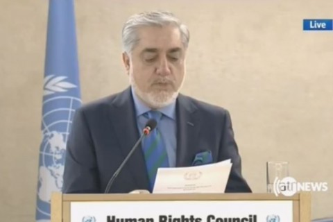 ویدئو/سخنرانی رییس اجرایی افغانستان در سی و هفتمین اجلاس عالی شورای حقوق بشر سازمان ملل