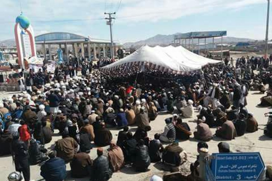 شاهراه‌ کابل- قندهار به دلیل اعتراضات مردمی، همچنان بسته است