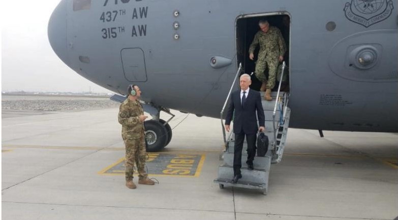 US Defense Secretary Mattis arrives in Afghan capital