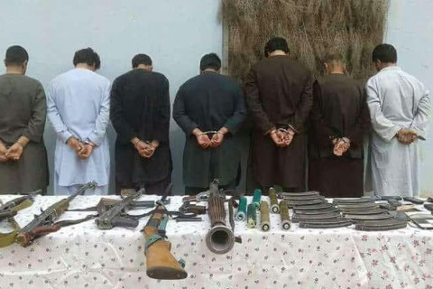 بازداشت ۷ سارق مسلح در جوزجان