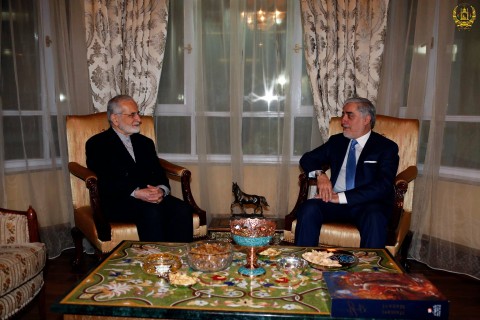 داکتر عبدالله عبدالله با رییس شورای استراتژیک روابط خارجی ایران دیدار کرد