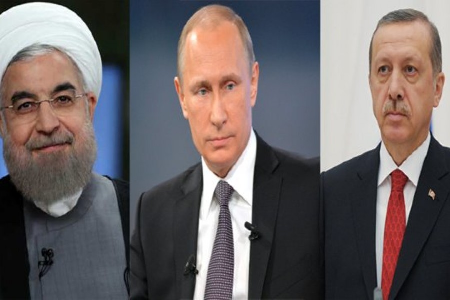 نشست سه جانبه اردوغان، پوتین و روحانی با موضوع سوریه در انقره