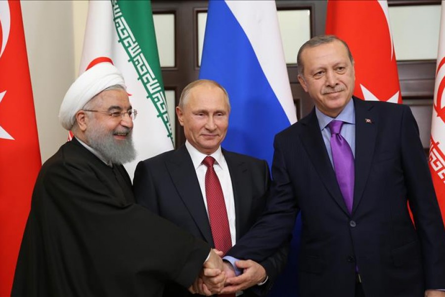 رؤسای جمهور ایران، روسیه و ترکیه، چهارشنبه دیدار می‌کنند