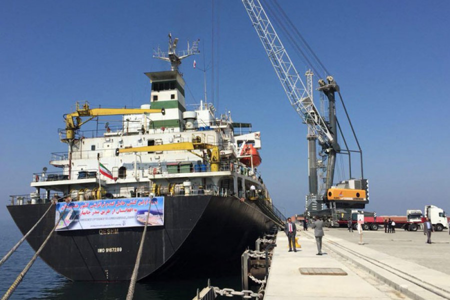 هفتمین کشتی گندم اهدایی هند به افغانستان به بندر چابهار رسید