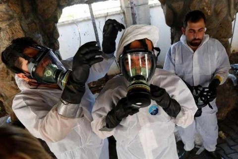 کشف آزمایشگاه تسلیحات کیمیایی تروریست‌های ضد سوری در دوما