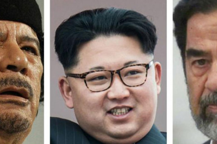 رهبر کوریای شمالی: نمی‌خواهم به سرنوشت فاجعه‌بار صدام و قذافی دچار شوم