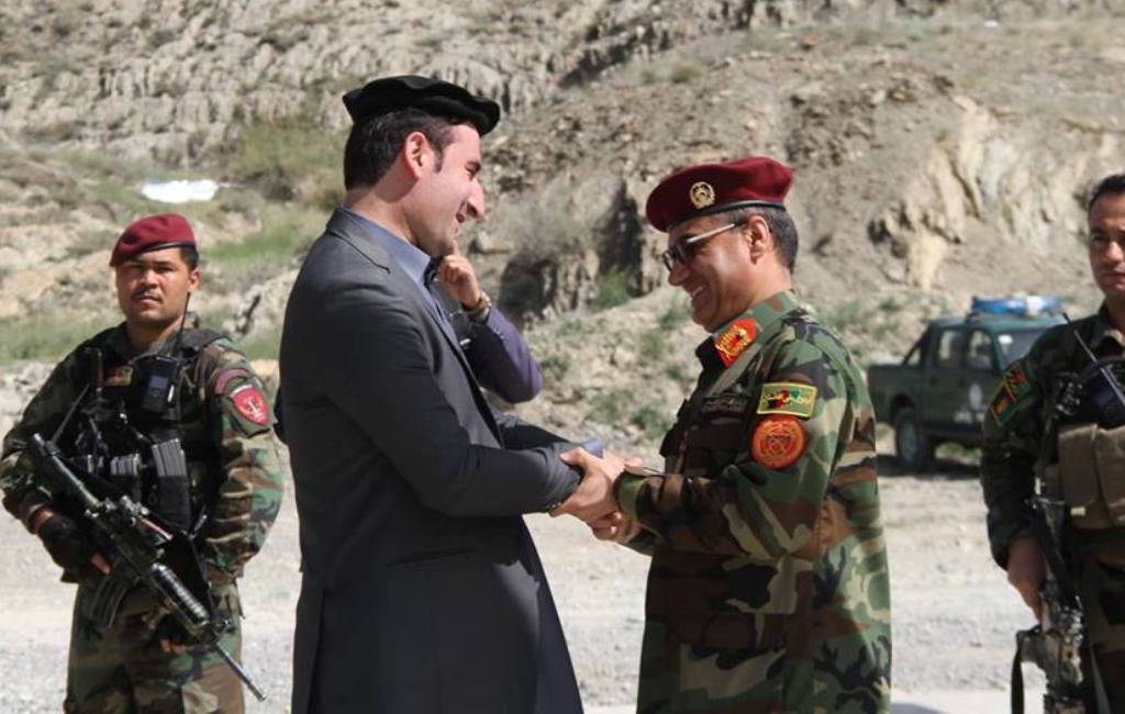 Defense Minister Bahrami visits Durand Line zero point during Paktia visit