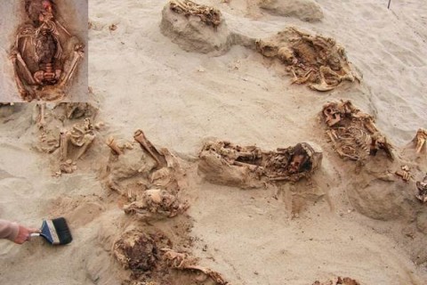 کشف اسکلیت های ۵۵۰ ساله در پیرو