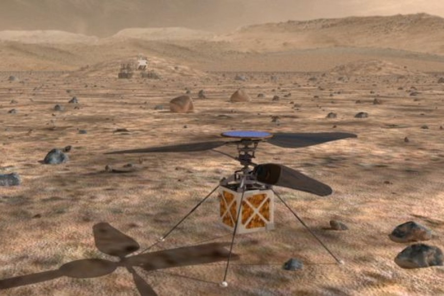 مریخ‌کوپتر؛ چرخبال فضایی ناسا در آسمان مریخ پرواز می‌کند