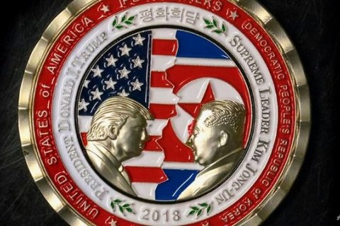 ضرب سکه مخصوص دیدار رهبران امریکا و کره شمالی