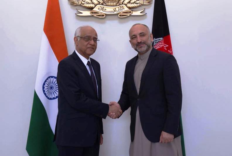 Atmar briefs Indian delegation regarding ongoing conflict in Afghanistan