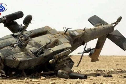 ارتش یمن بالگرد آپاچی عربستان را منهدم کرد