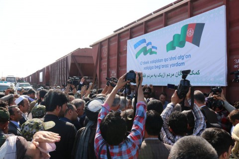 ازبکستان سه هزار تن گندم به افغانستان کمک کرد