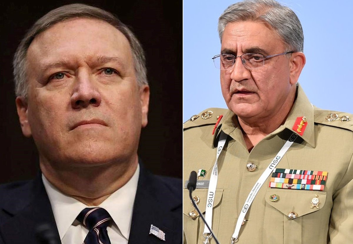 Pompeo and Pak army chief discuss Afghan peace, fight against terror