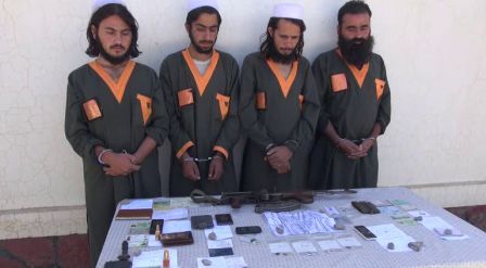 Afghan Forces Arrest Four Armed Pakistanis in Paktika