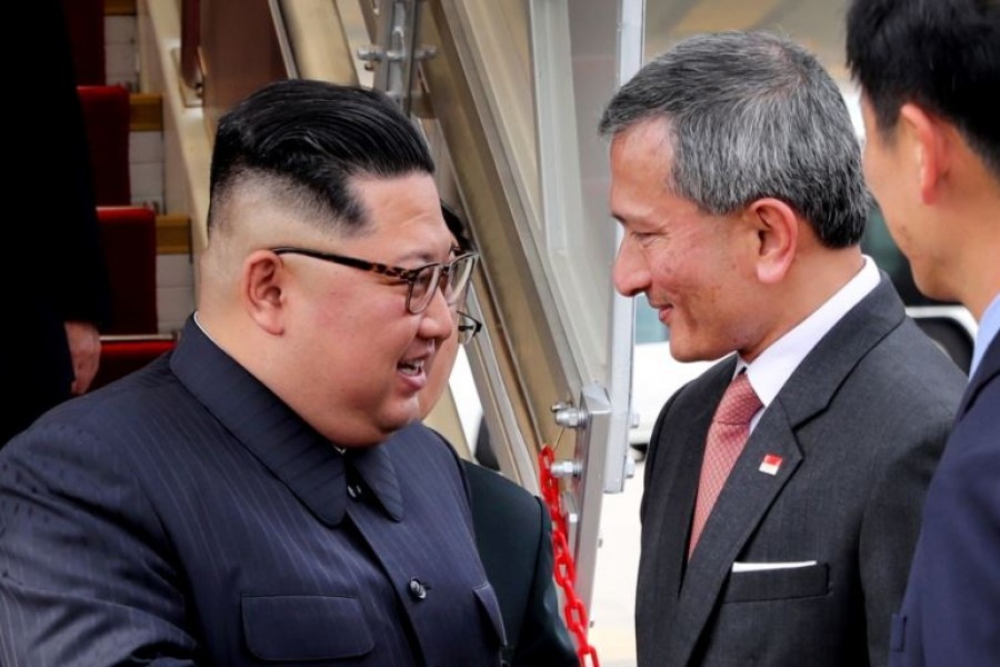 شمالی کوریا رهبر کیم جونګ سینګاپور ته رسیدلي