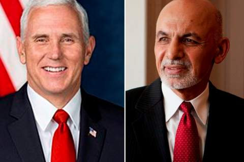 Ghani, Pence speak over phone on ceasefire and Afghan peace efforts