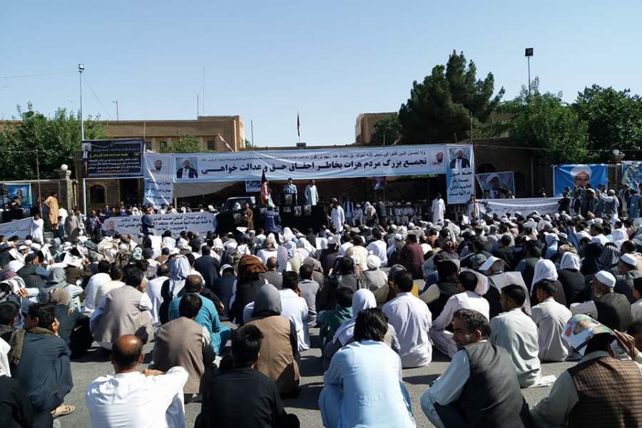 حضور هزاران شهروند هرات، در مراسم تشییع پیکر شهید توکلی