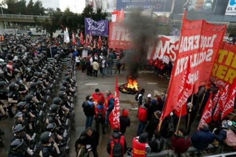اعتصاب سراسری و تعطیلی پایتخت آرژانتین
