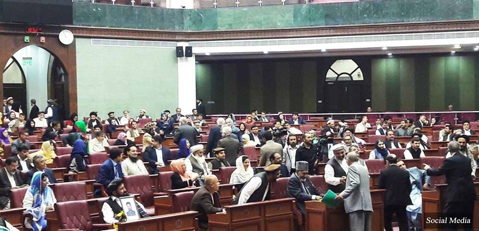 tensions in parliament of Afghanistan