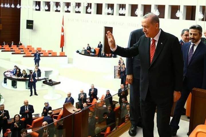 تحلیف اردوغان به عنوان اولین رئیس‌جمهور اجرایی ترکیه