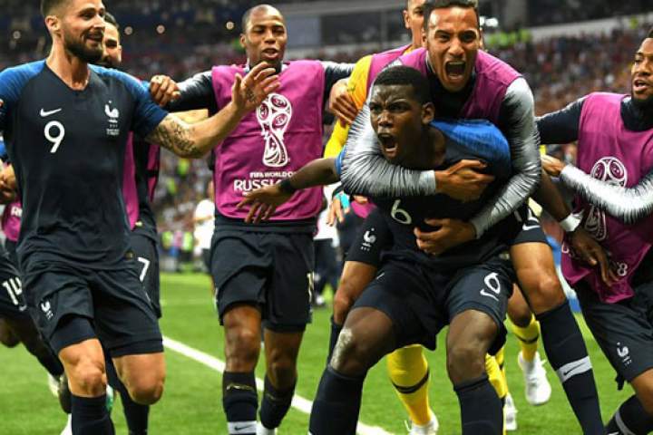 فرانسوی ها با شکستِ تیم ملی کرواسی قهرمان جام جهانی روسیه شدند
