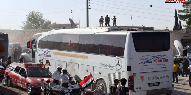 Process of Transporting Locals from al-Fouaa and Kefraya to Aleppo Countryside Ends