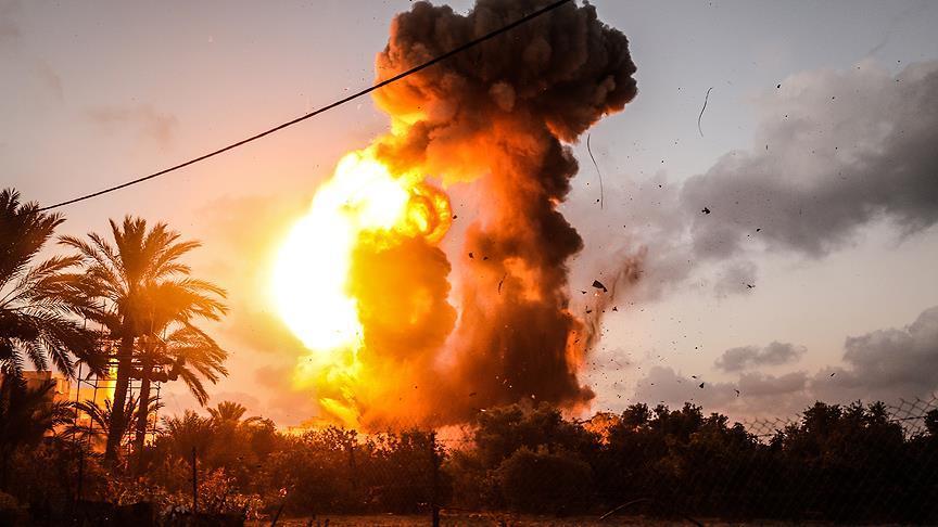 Zionist army launches large-scale attack on Gaza