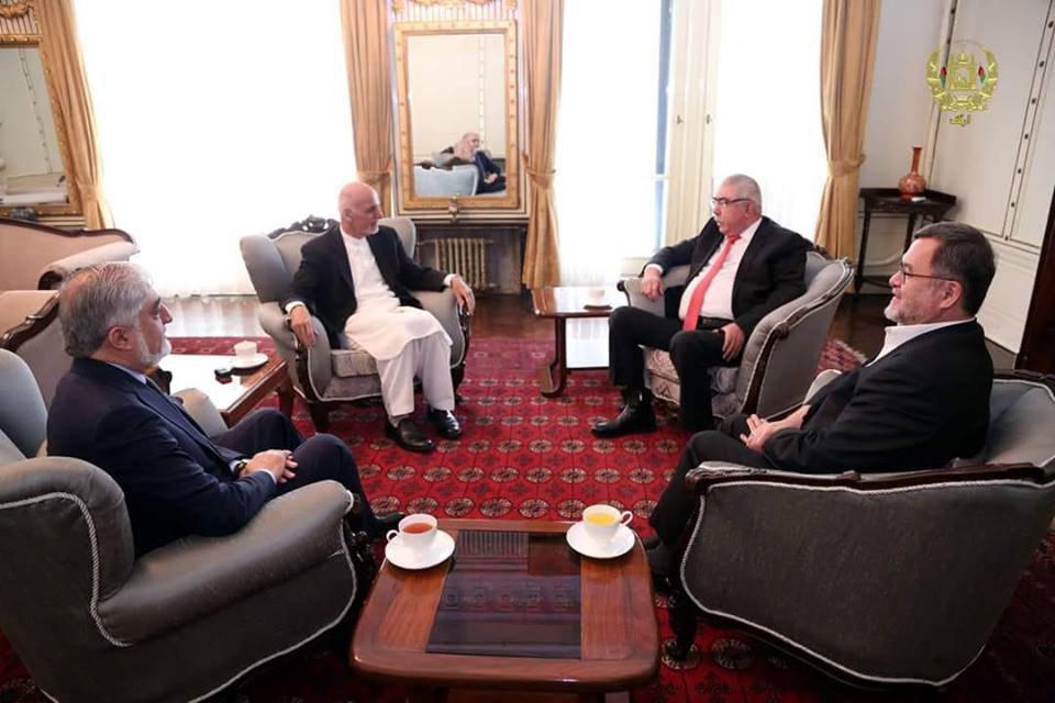 Gen. Dostum met with President Ashraf Ghani and Abdullah Abdullah After return from Turkey