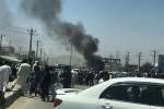 مسدود شدن جاده‌ی بگرامی کابل توسط معترضان