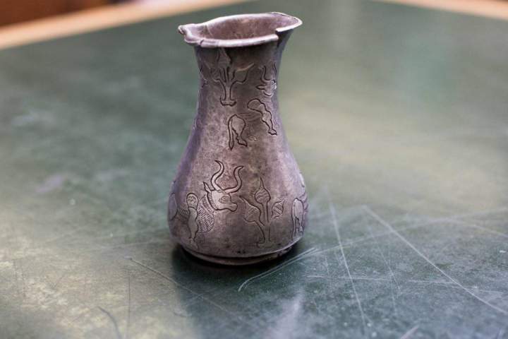 ظرف نقره‌ای ۴۰۰۰ ساله‌ به موزیم ملی بازگشت