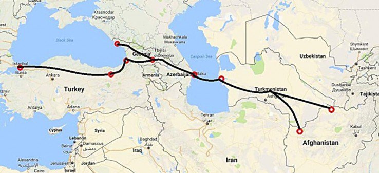 Afghanistan to send first cargo to Europe through Lapis Lazuli route