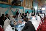 مراسم جشن عروسی دسته جمعی ۷۵ زوج جوان در مزارشریف